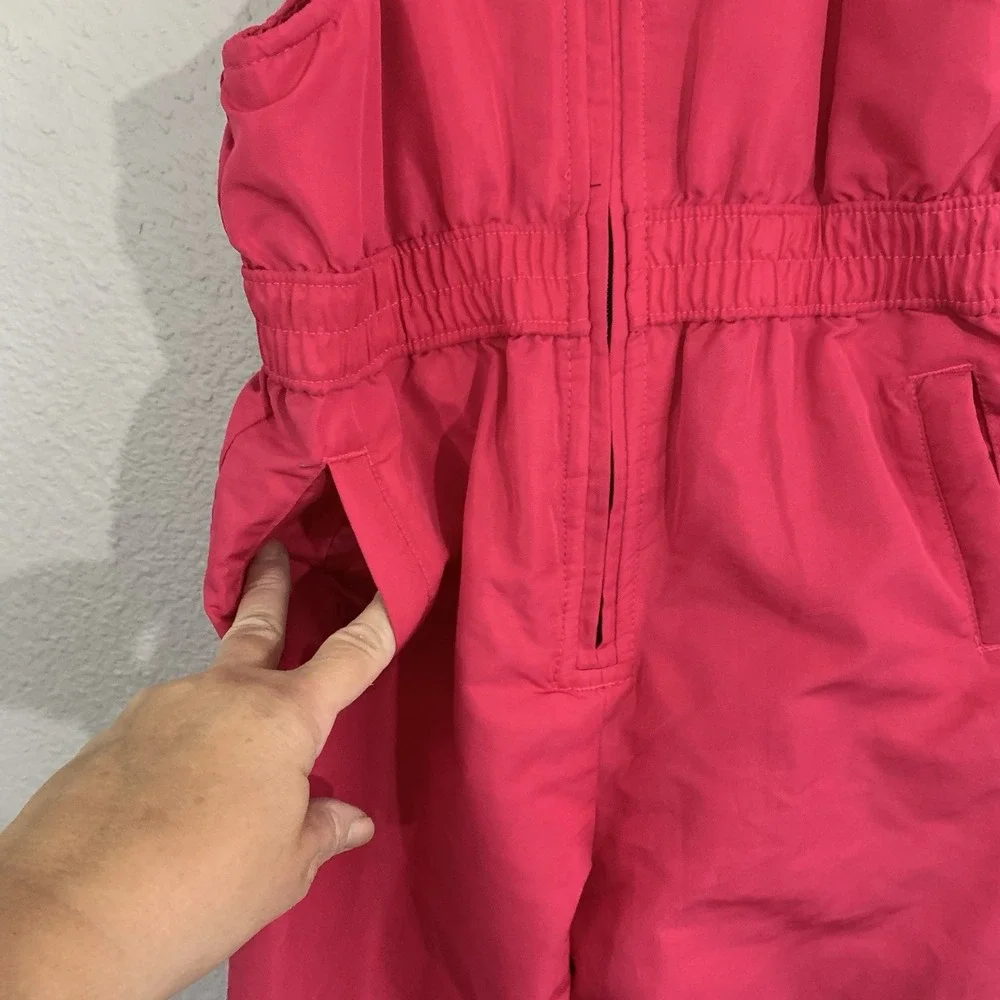 Faded Glory Girls' Toddler Size 4T Pink Winter Snow Bib Ski Pants Snowsuit‎